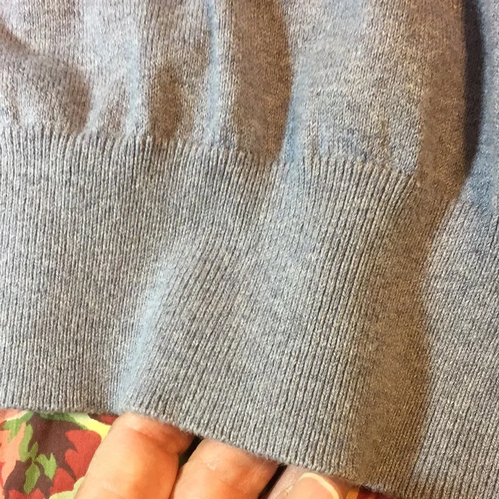 Banana Republic Gray Cotton Cashmere Sweater Size XL